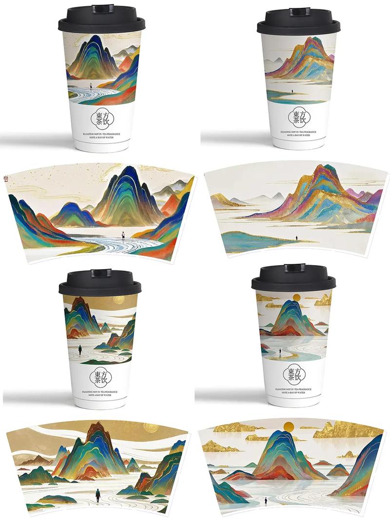 Multi‑spec bubble‑tea paper‑cup product portfolio