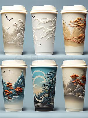 Multi‑spec bubble‑tea paper‑cup product portfolio